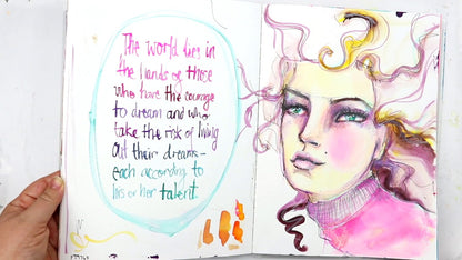 Journal Printed Girl / Diario Creativo Descontinuado Jane Davenport