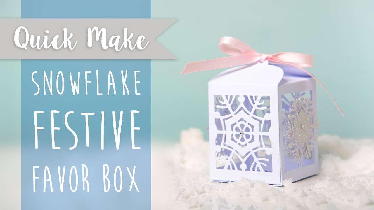 Thinlits Snowflake Favor Box Die  / Suaje de Cajita de Copo de Nieve Descontinuado Sizzix