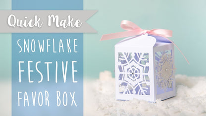Thinlits Snowflake Favor Box Die  / Suaje de Cajita de Copo de Nieve Descontinuado Sizzix