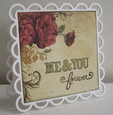 Lacy Squares Dies and Emboss / Suaje y Realce Cuadrados con Encajes Descontinuado Spellbinders