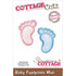 Suaje de Corte de Pie de bebe / Baby Footprints Mini Descontinuado Cottage Cutz