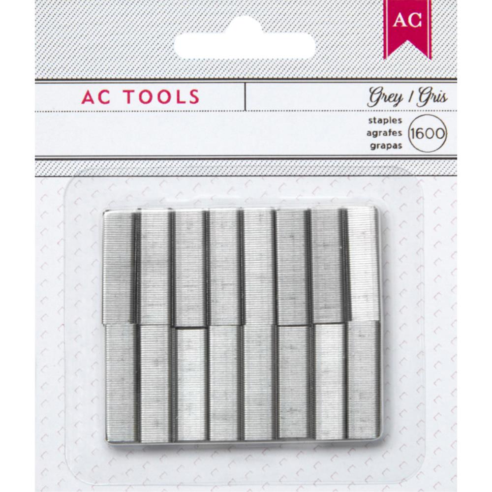 DIY Shop Mini Stapler Refill Staples / Mini Grapas Grises Descontinuado American Crafts