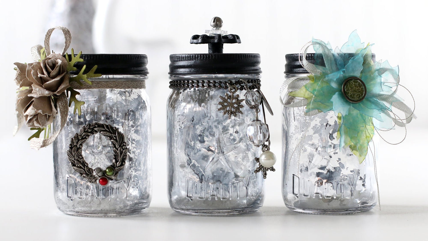 Tim Holtz Mini Mason Jars / Mini Frascos Para Envasar Descontinuado Tim Holtz