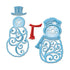 Suaje de Corte de Muñecos de Nieve / Mr. and Mrs. Snowman Descontinuado Spellbinders