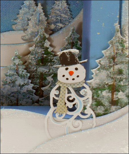 Suaje de Corte de Muñecos de Nieve / Mr. and Mrs. Snowman Descontinuado Spellbinders