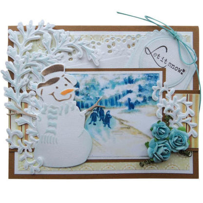 Suaje de corte de muñeco de nieve / Creatables Snowman Dados de Corte / Suajes / Troqueles Marianne design