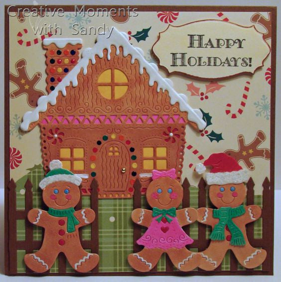 Suaje de Corte de Familia de Galleta de Jengibre / Gingerbread Family Descontinuado Cheery Lynn Designs