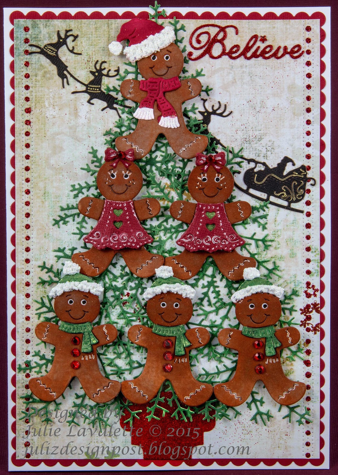 Suaje de Corte de Familia de Galleta de Jengibre / Gingerbread Family Descontinuado Cheery Lynn Designs