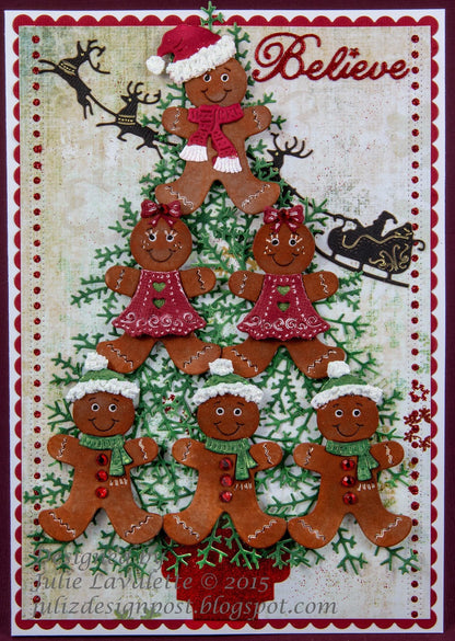 Suaje de Corte de Familia de Galleta de Jengibre / Gingerbread Family Descontinuado Cheery Lynn Designs