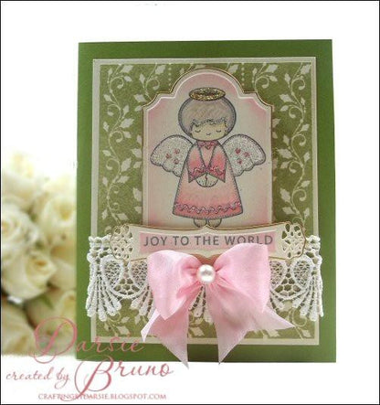 Sellos de Polímero de Navidad / Chrismas Stitched With Love Descontinuado JustRite