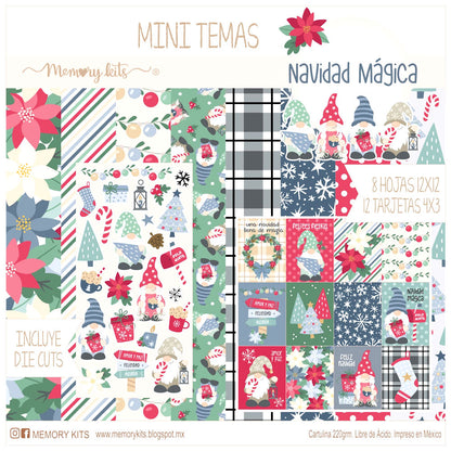 Kit de Papel Cartulina Navidad Mágica Descontinuado Memory Kits