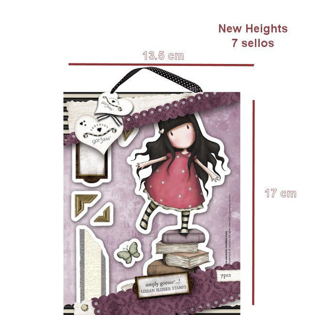 Sellos de Goma Cling Gorjuss / Gorjuss Stamp New Heights Descontinuado Santoro