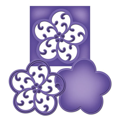 Suaje de Corte de Flor de Medallon  / medallion Nine Descontinuado Spellbinders