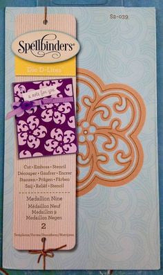Suaje de Corte de Flor de Medallon  / medallion Nine Descontinuado Spellbinders