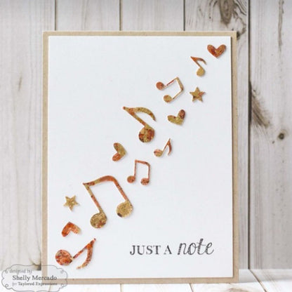 Staffs &amp; Notes Die / Suaje Notas Musicales descontinuado Darice