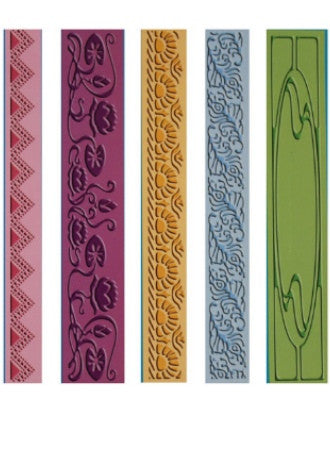 Embossing Folder Nouveau Borders / Folders de Grabado Bordes Variados Descontinuado Cuttlebug