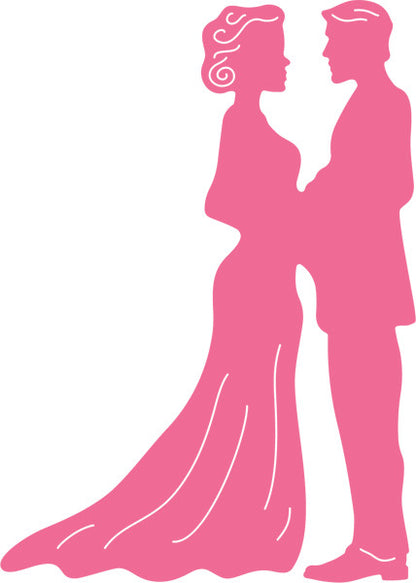 I Do Dies / Suaje de Corte de Novios Boda Descontinuado Cheery Lynn Designs