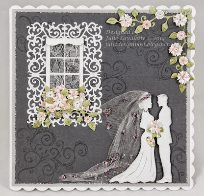 I Do Dies / Suaje de Corte de Novios Boda Descontinuado Cheery Lynn Designs