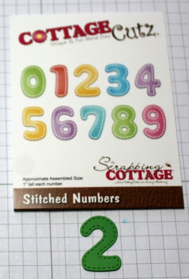 Stitched Numbers Die / Suaje de Numeros Descontinuado Cottage Cutz