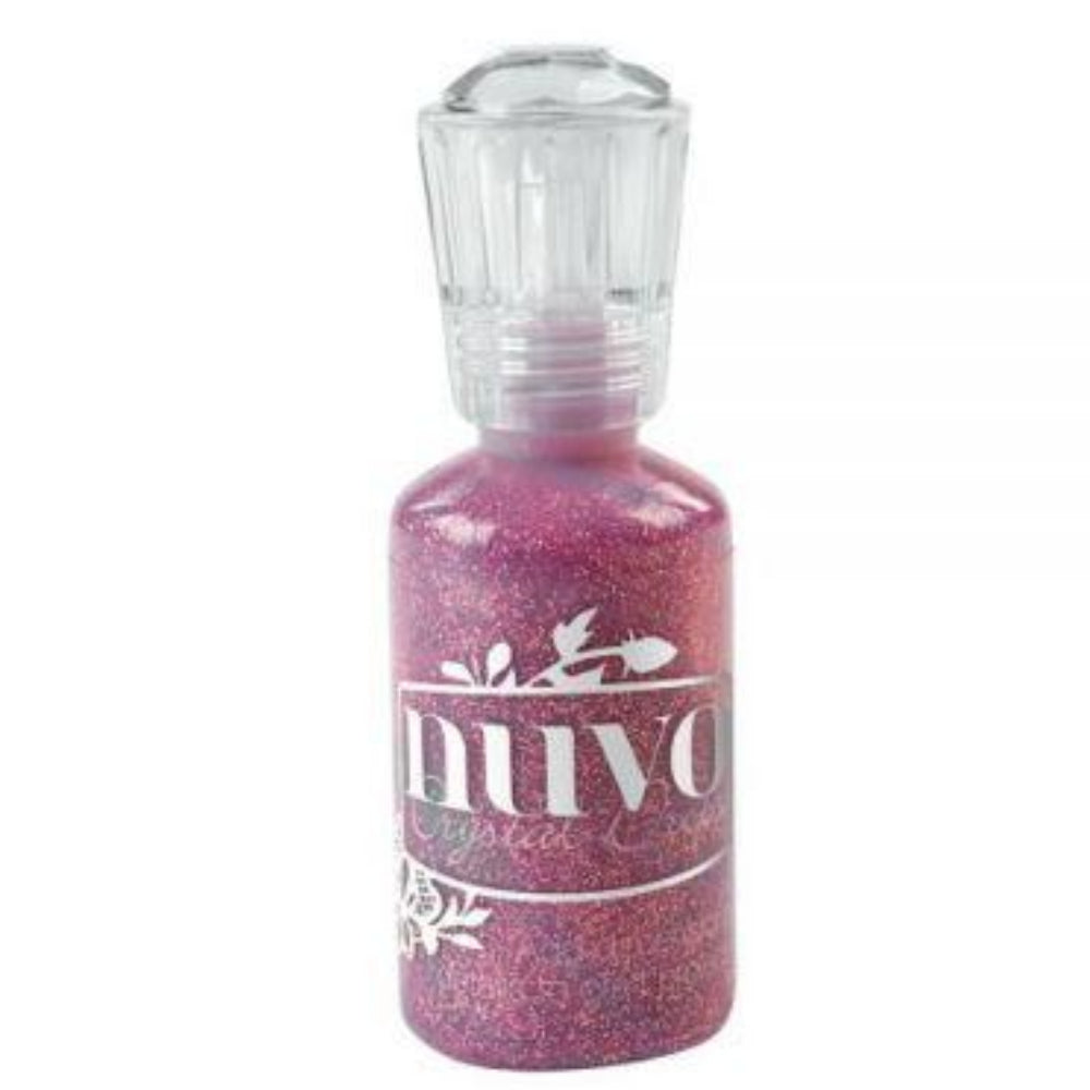 Glitter Drops Pink Champagne / Cristales Líquidos Rosa con Brillitos Pintura Dimensional Nuvo