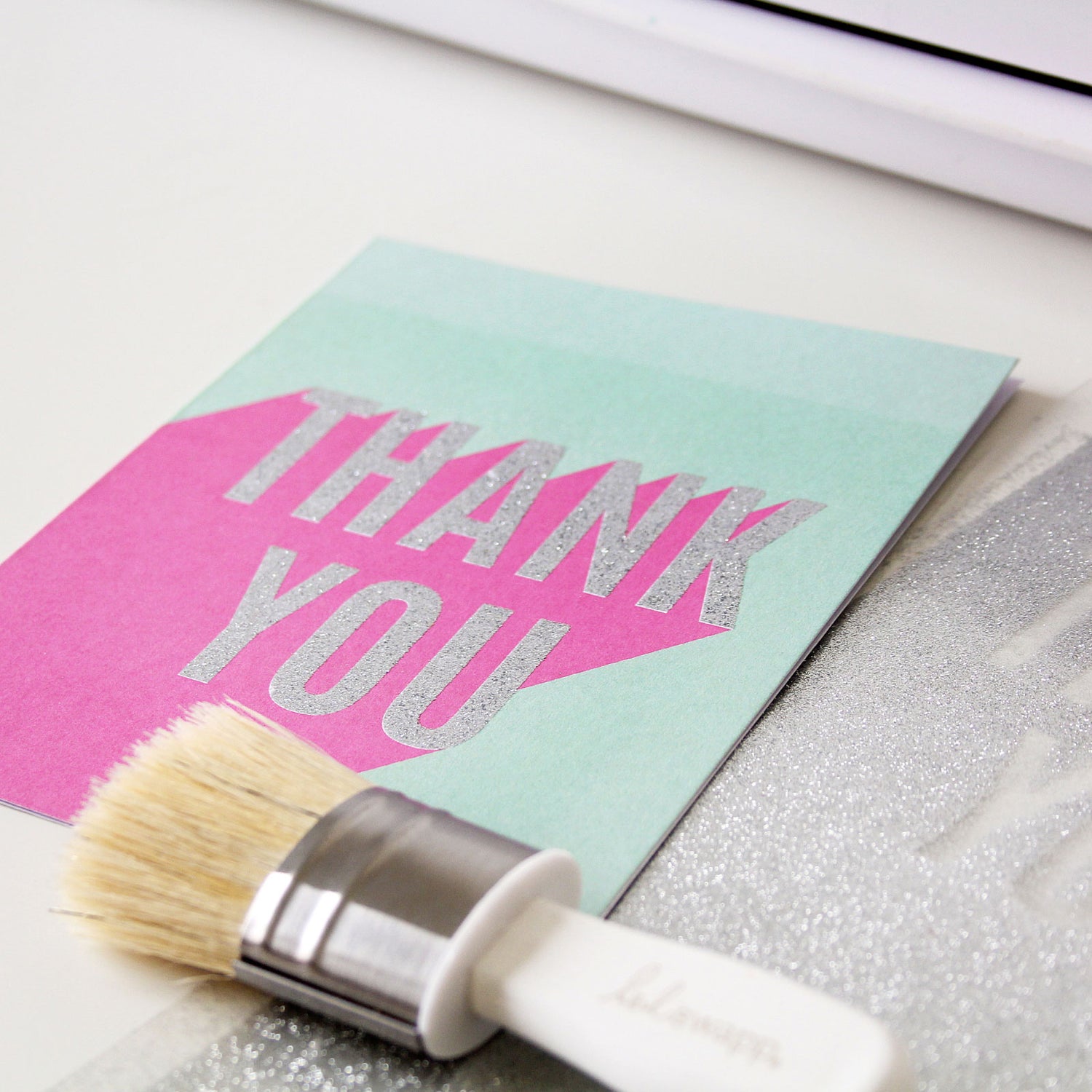 Minc Glitter Sheets Silver / 4 Hojas de Papel Metalizado Brillitos Plata Foil Heidi Swapp