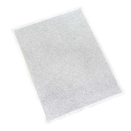 Minc Glitter Sheets Silver / 4 Hojas de Papel Metalizado Brillitos Plata Foil Heidi Swapp