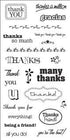 Sellos de Goma Cling Gracias / Grateful 03-013391 Descontinuado Fiskars