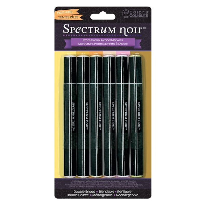 Spectrum Noir Pale Hues 6 pz. / Marcadores con Base de Alcohol Descontinuado Crafter&