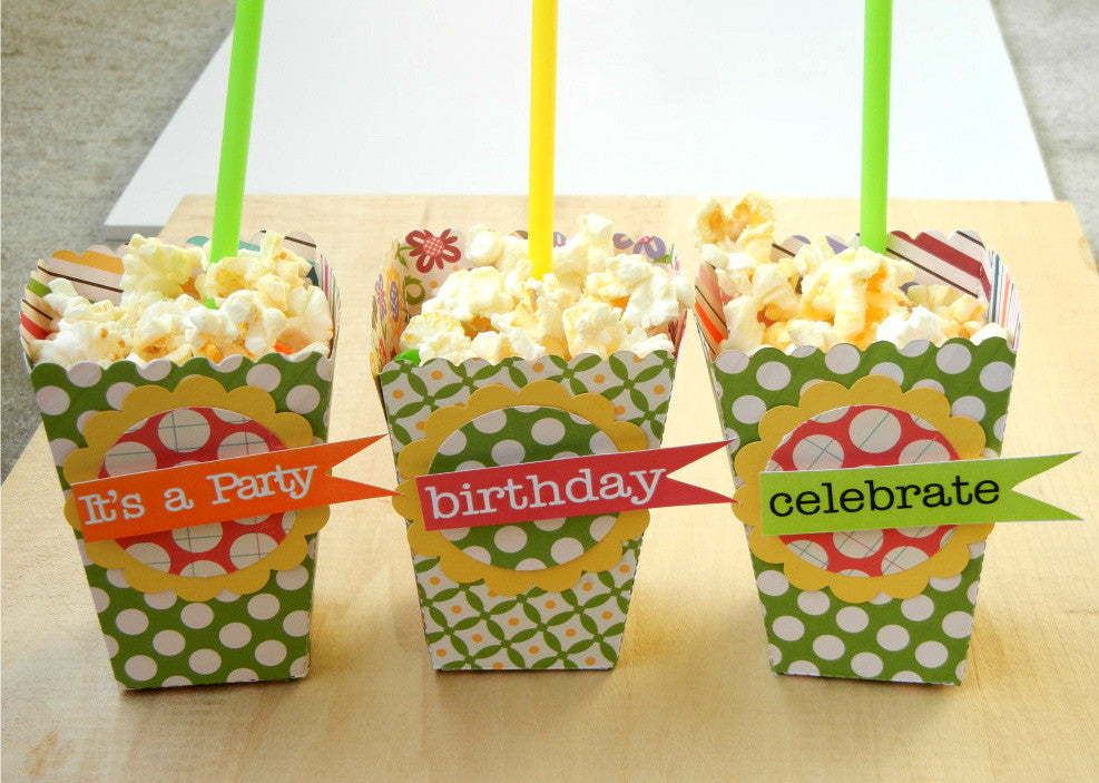 Popcorn Box Die / Suaje de Corte de Caja de Palomitas Descontinuado LifeStyle Crafts