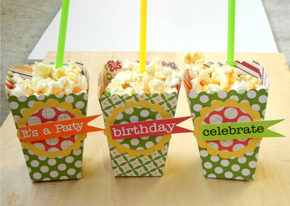 Popcorn Box Die / Suaje de Corte de Caja de Palomitas Descontinuado LifeStyle Crafts