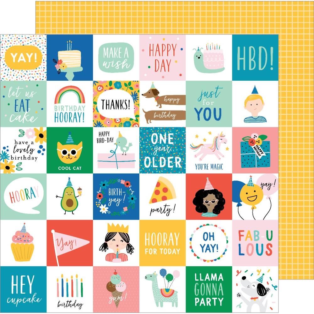Happy Cake Day Paper Pad / Block de Papel Cumpleaños Papel Pebbles