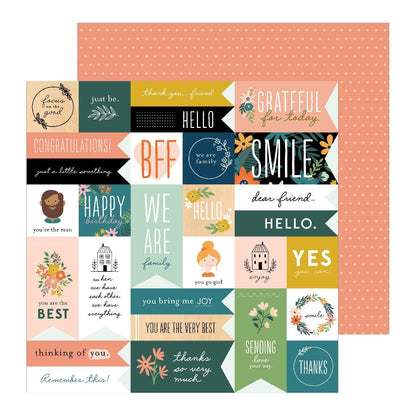 This is family Paper Pad / Block de Papel Decorado Papel American Crafts