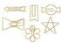 Shaped Paper Clips / Clips Metálicos Para Papel De Figuras Descontinuado We R Memory Keepers