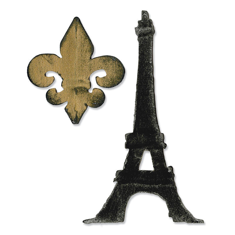 Suaje de Corte Torre Eiffel / Fleur de lis &amp; Eiffel Tower DESCONTINUADO Sizzix