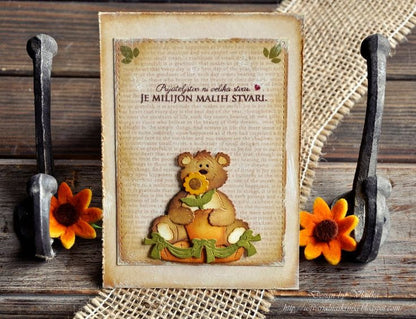 Suaje de Corte de Oso y Regalo / Birthday Party Bear Descontinuado Cottage Cutz