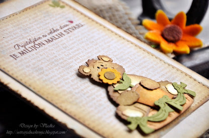 Suaje de Corte de Oso y Regalo / Birthday Party Bear Descontinuado Cottage Cutz