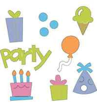 Dies Party / Suaje de Corte de Fiesta Descontinuado Cuttlebug