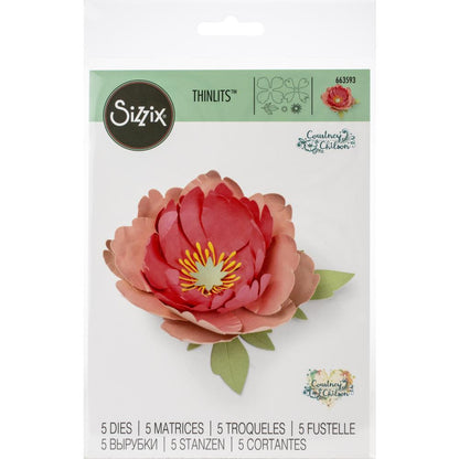 Thinlits Peony Die / Suaje Flor Peonia Descontinuado Sizzix