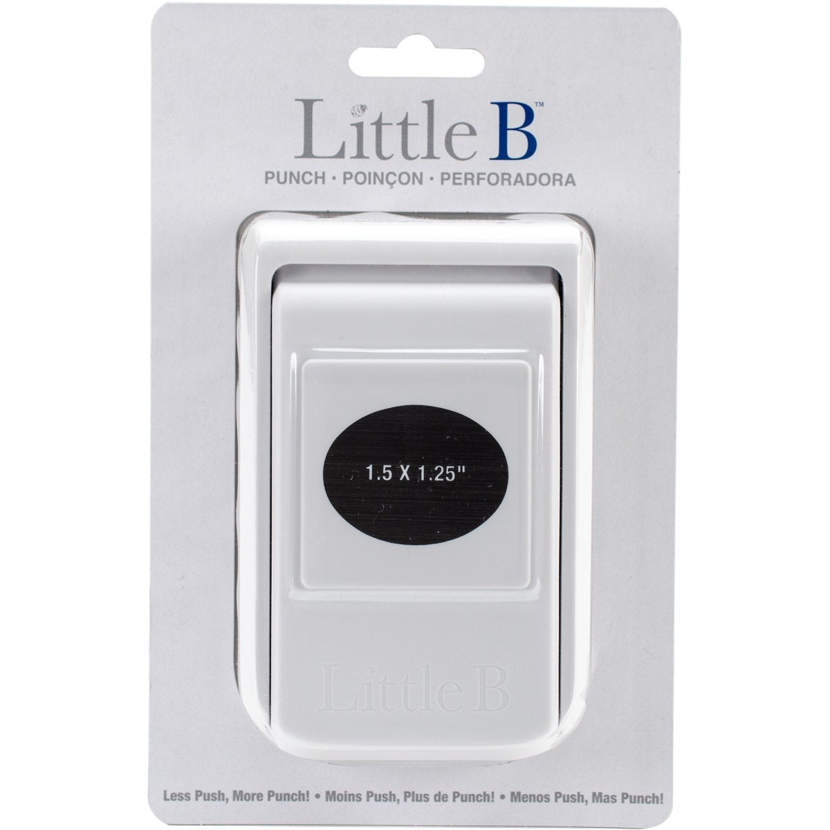 Punch Oval 1.5 x 1.25 inch / Perforadora para Ovalo 3.81 x 3.17 cms Descontinuado Little B