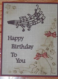 Embossing Dogs and Paws in Corner / Folder de Grabado Perros Descontinuado Darice