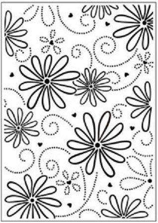 Embossing Large Petal / Folder de Grabado Flores Grandes Descontinuado Darice