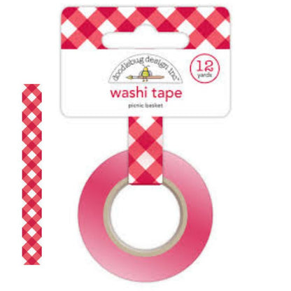 Cinta Adhesiva / Washi Tape Picnic Basket Descontinuado Doodlebug