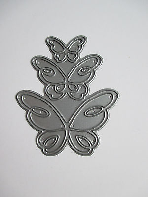 Devyn Butterfly Trio Die / Suaje de Corte Trio de Mariposas Descontinuado Poppy Stamps