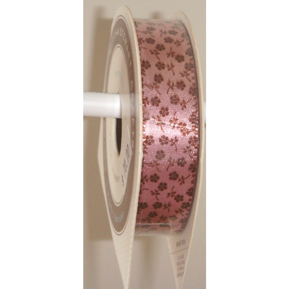 Floral Reversible Satin Ribbon / Listón Satinado Descontinuado Martha Stewart