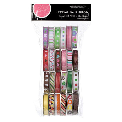 Premium Ribbon Set /  24 Listones Decorados Descontinuado American Crafts