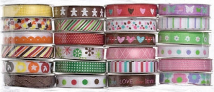 Premium Ribbon Set /  24 Listones Decorados Descontinuado American Crafts