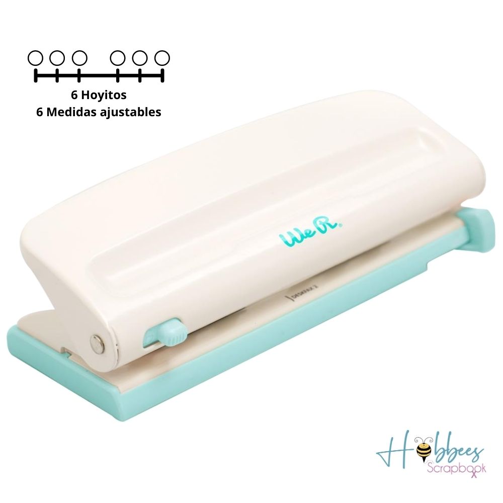 6 Hole Punch / Perforadora de 6 Agujeros Ajustable Perforadoras We R Memory Keepers