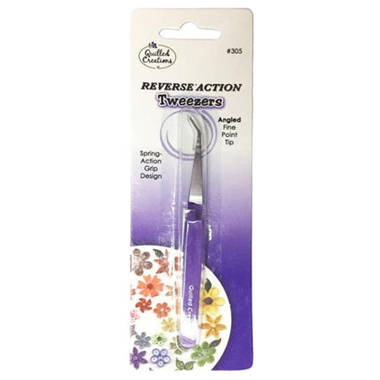 Reverse Action Quilling Tweezers / Pinzas Sujetadoras Descontinuado Quilled Creations