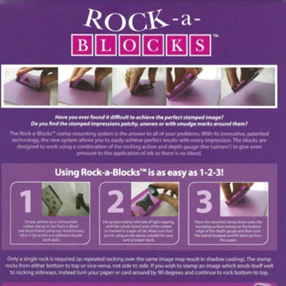 Rock a Blocks / 4 Bloques de Acrílico para Sellos Descontinuado Crafter&
