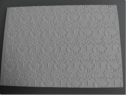 Embossalicious Regency Damask 8" x 8" / Folder de Grabado Grande Damasco Descontinuado Crafter&